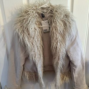 H&M Fur Suede Jacket